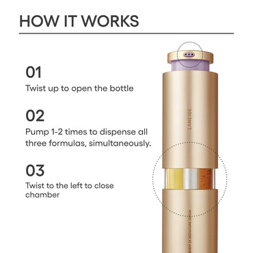 LANEIGE Serum exclusivo Perfect Renew 3X: Retinol, ceramida y péptidos de colágeno para el cuidado de las arrugas, reafirmante y resplandor