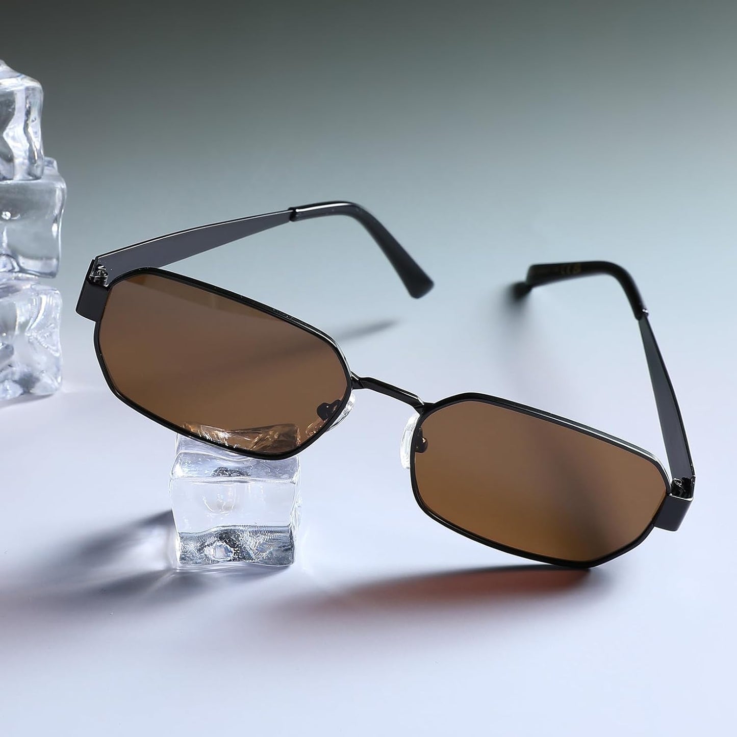 Anteojos de Sol Polarizados Unisex – Estilo Retro Hexagonal, Protección UV400
