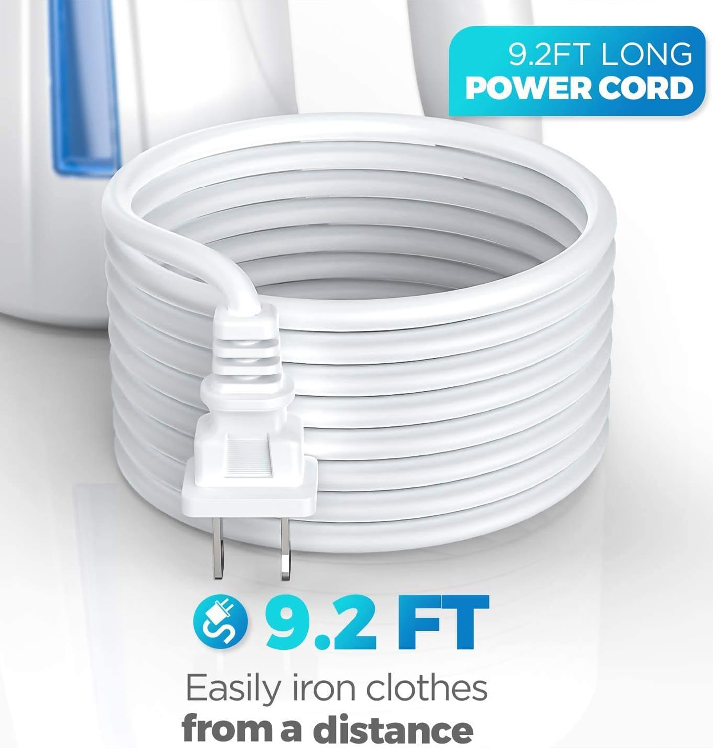 OGHom Steamer de Ropa 700 W | Depósito 240 ml (14–16 min de vapor) | Acero inoxidable 304 | Calienta en ~130 s | Cable 9 ft / 2.7 m | Solo 110–120 V | Viaje & Hogar