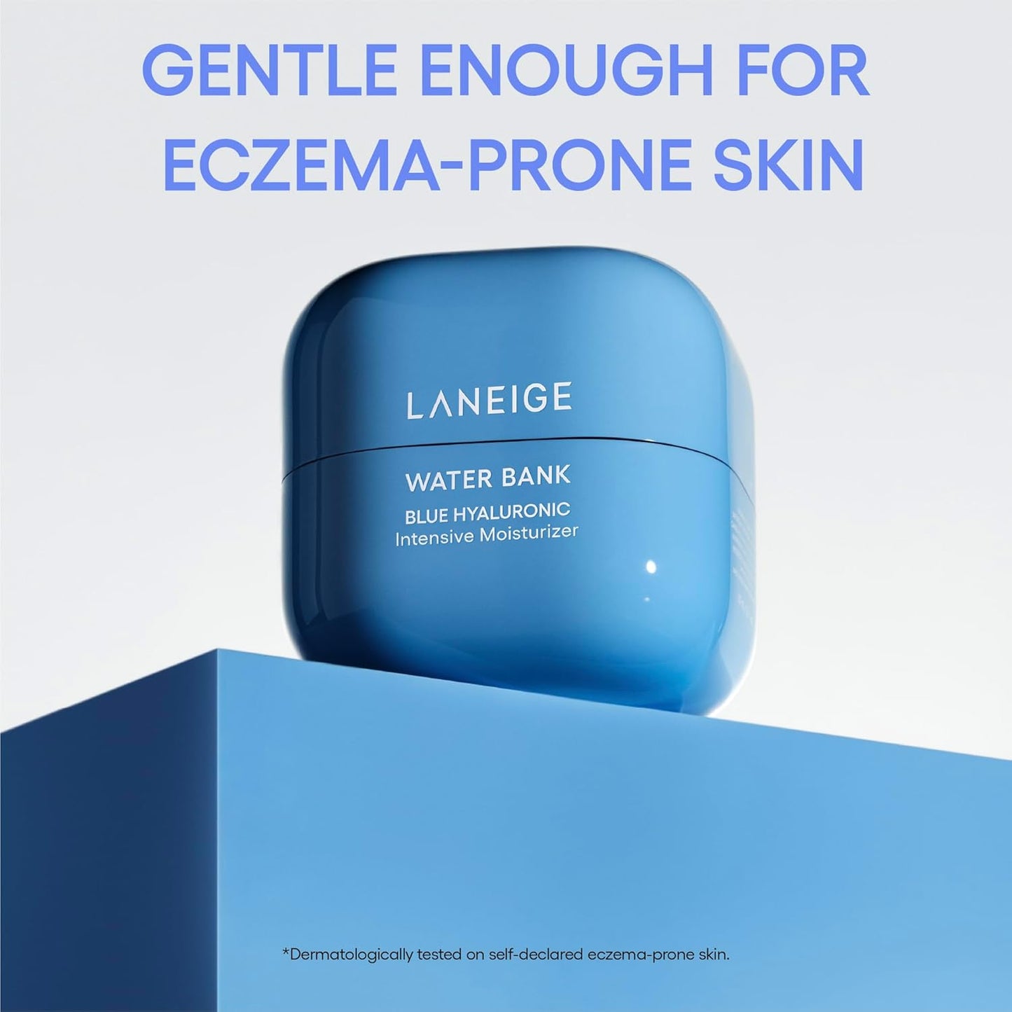 LANEIGE Crema hidratante de agua con Acido hialurónico intensivo con Peptidos + Escualano: piel propensa al eczema, refuerzo de barreras, nutrición, sequedad