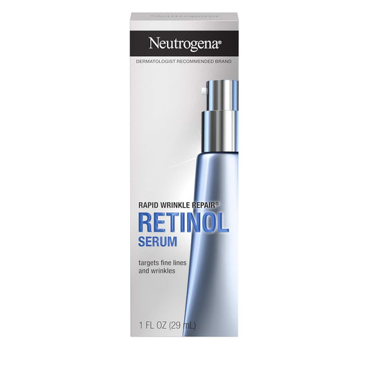 Neutrogena Serum para reparación rápida de arrugas, para rostro con Retinol y Acido Hialurónico
