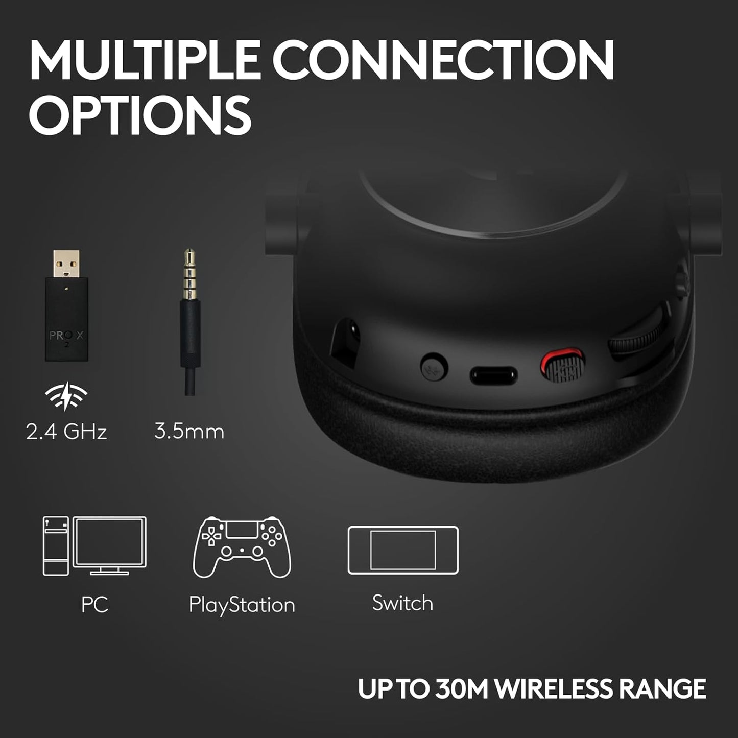Logitech G PRO X 2 Lightspeed – Auriculares Gaming Inalámbricos Premium