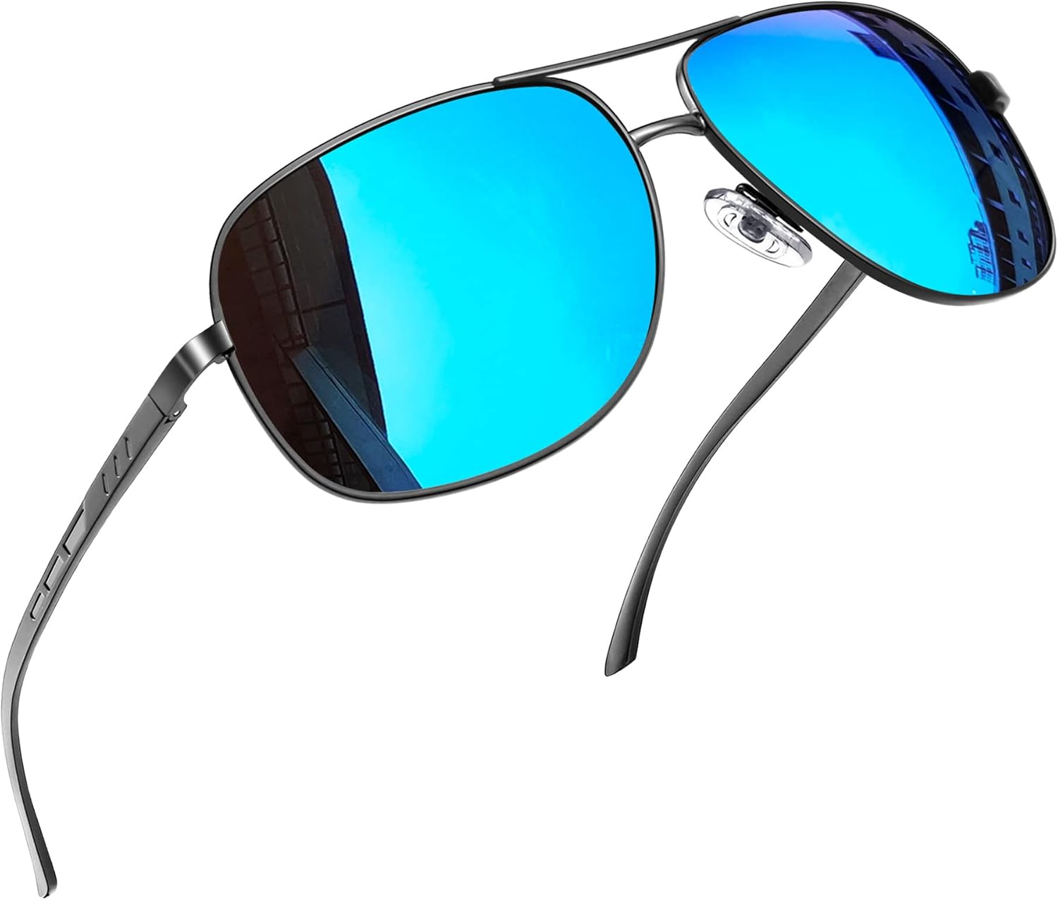 Joopin Lentes de Sol Aviador Metálicos Polarizados – Estilo Clásico Militar UV400