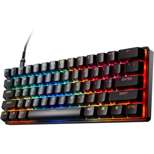 SteelSeries Apex Pro Mini Gen 3 – Teclado Gaming 60% con Switches OmniPoint 3.0 HyperMagnetic, Rapid Trigger, RGB, Keycaps PBT, USB-C