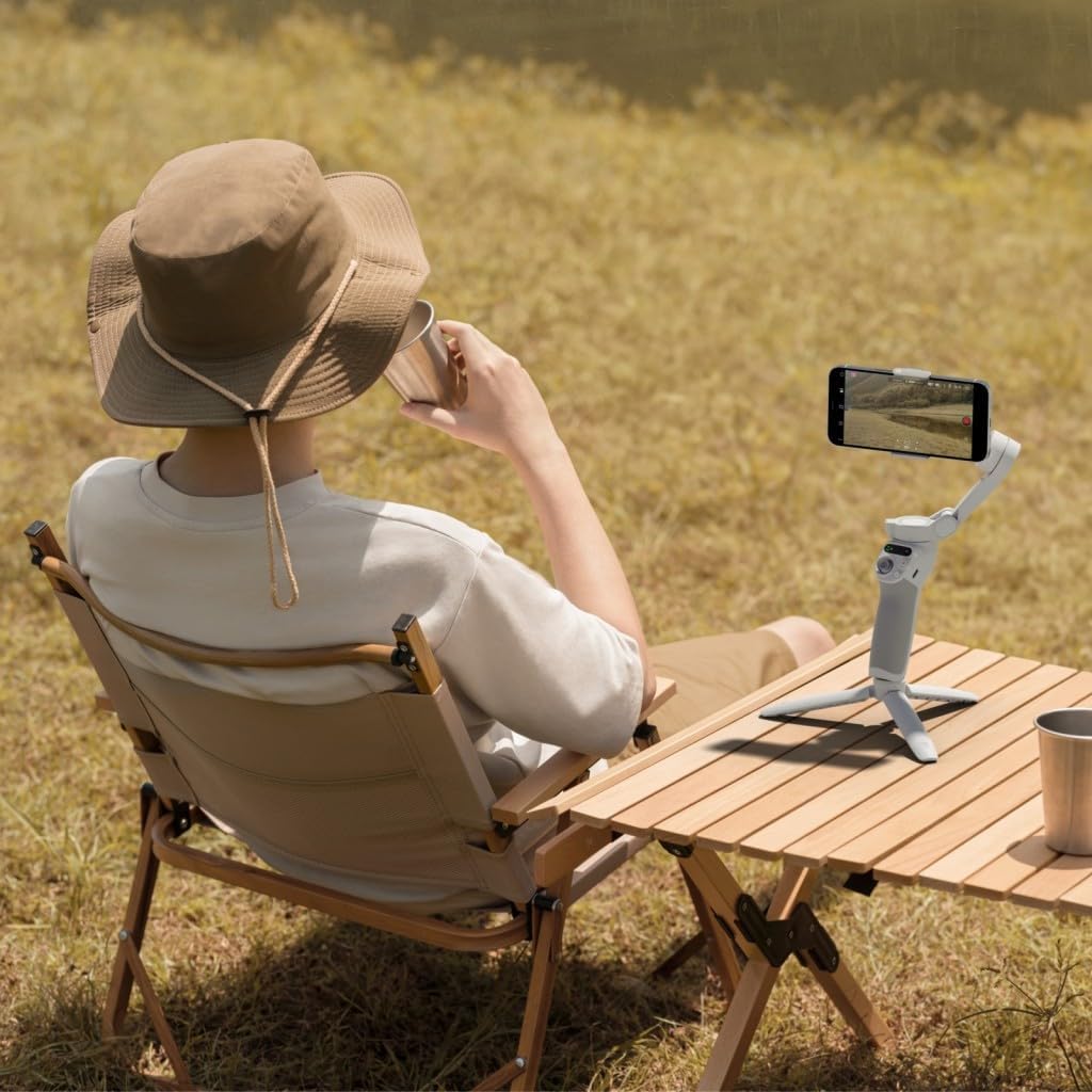 DJI Osmo Mobile SE – Gimbal Estabilizador de 3 Ejes para Celular, Plegable y Portátil – Seguimiento Inteligente, Modo Vertical/Horizontal, ShotGuides y Control Remoto