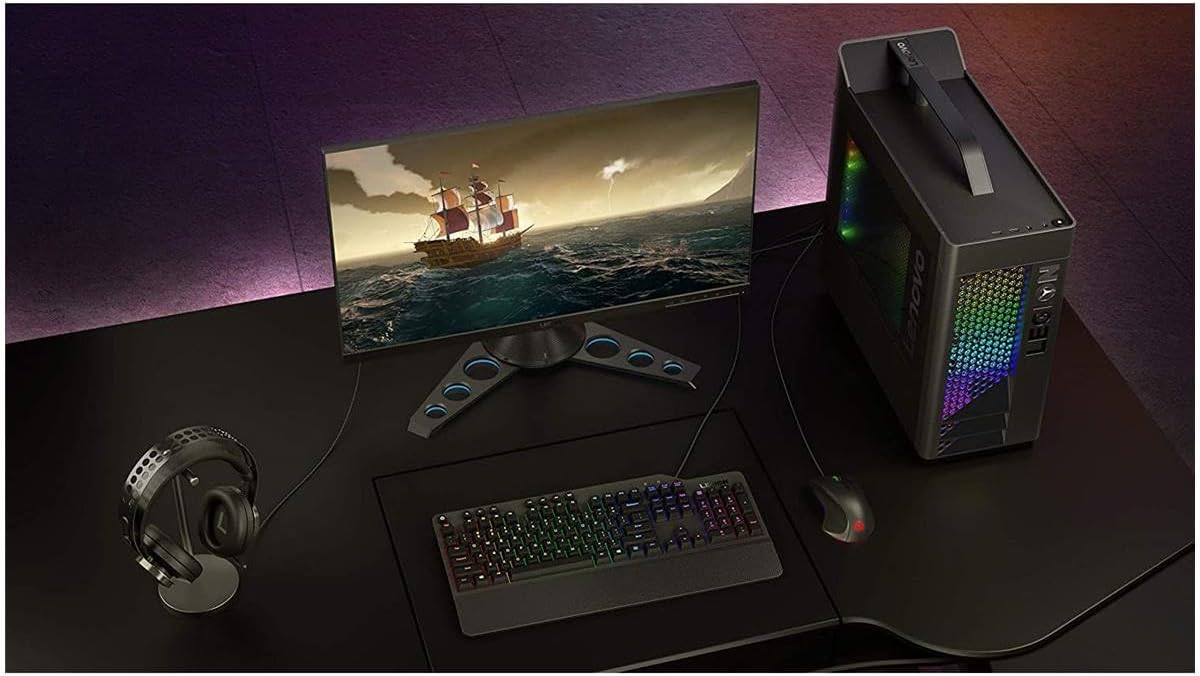 Lenovo Legion K500 Teclado Mecánico Gamer RGB – Diseño Minimalista, Switches Rojos, Descanso para Muñeca Desmontable