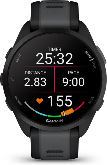 Garmin Forerunner 165 Smartwatch Running – AMOLED, GPS, Ritmo & Frecuencia Cardíaca, Entrenamiento y Recuperación