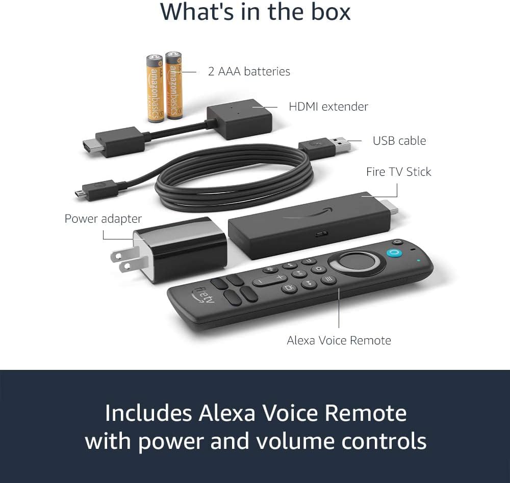 Amazon Fire TV Stick | Full HD Streaming, Alexa Voice Remote con Control de TV, Dolby Atmos, Free & Live TV