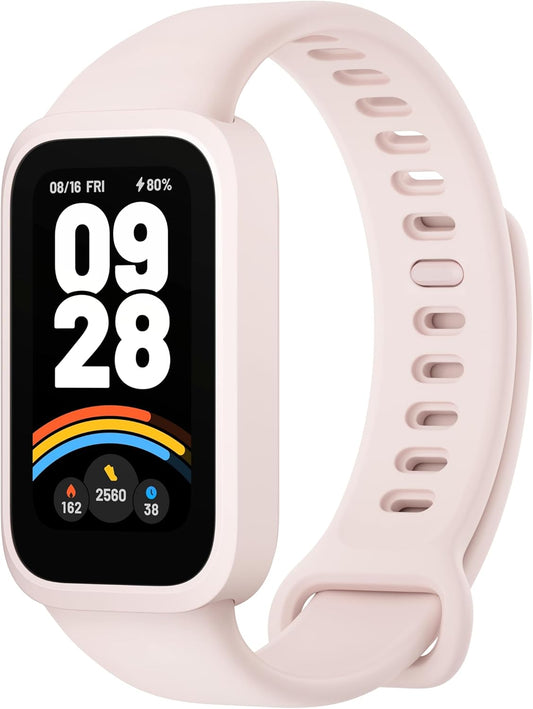 Smart Band 9 Active Global | Pantalla 1.47", 60 Hz | Hasta 18 días de batería | 50 modos deportivos | Salud 24/7 | 5 ATM (rosa)