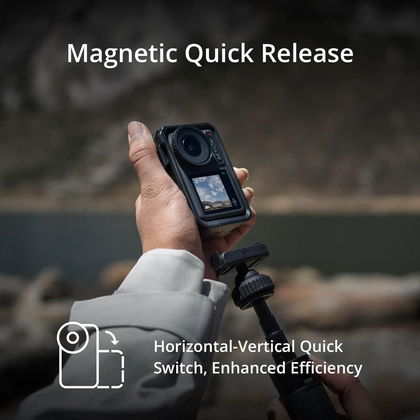 DJI Osmo Action 4 Standar Combo – Cámara de acción 4K con sensor de 1/1.3"