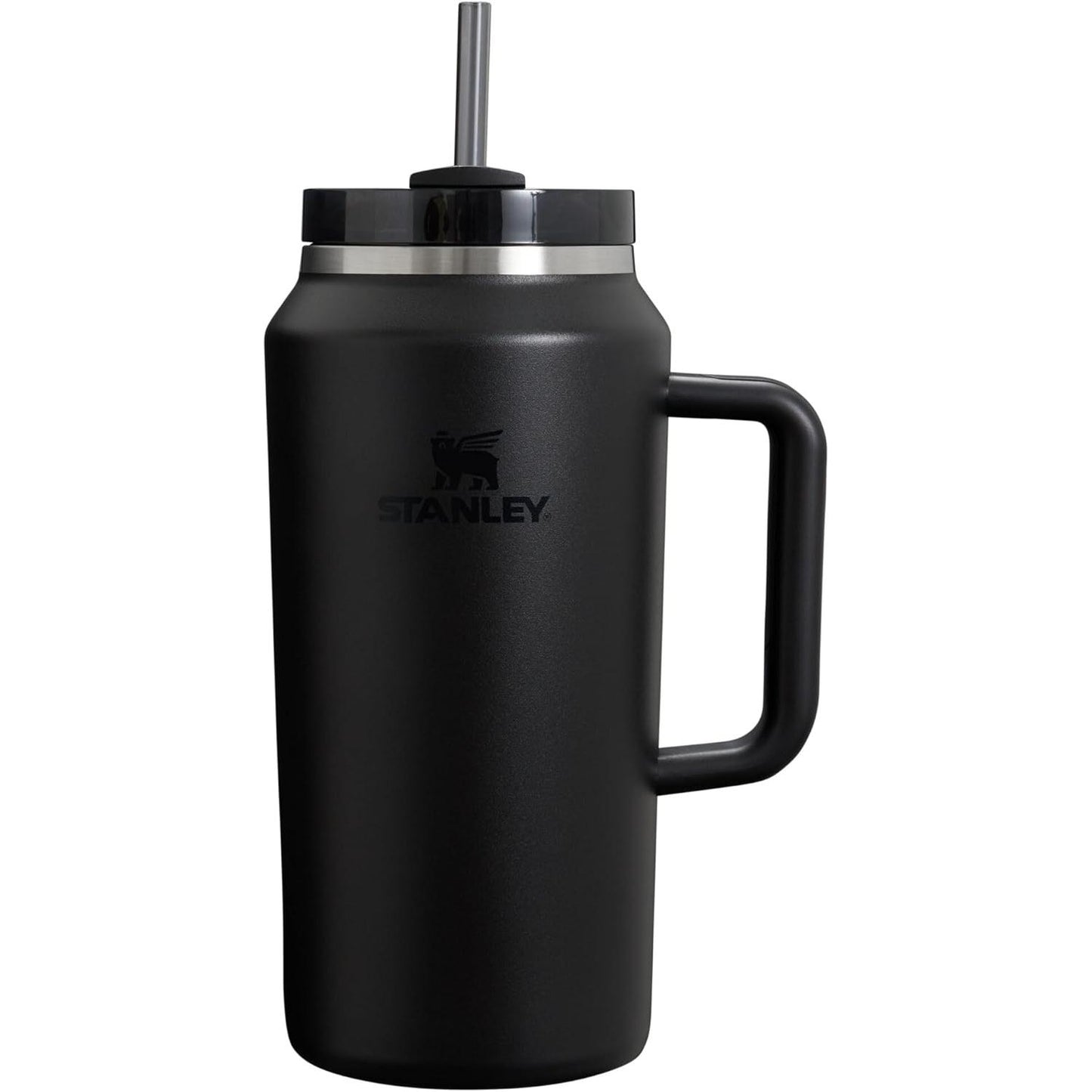 Quencher H2.0 Tumbler with Handle & Straw 64 Oz | Flowstate 3-Position Lid | Large Capacity for Travel & Sports | Insulated Stainless Steel Cup | Bpa-Free | Ash