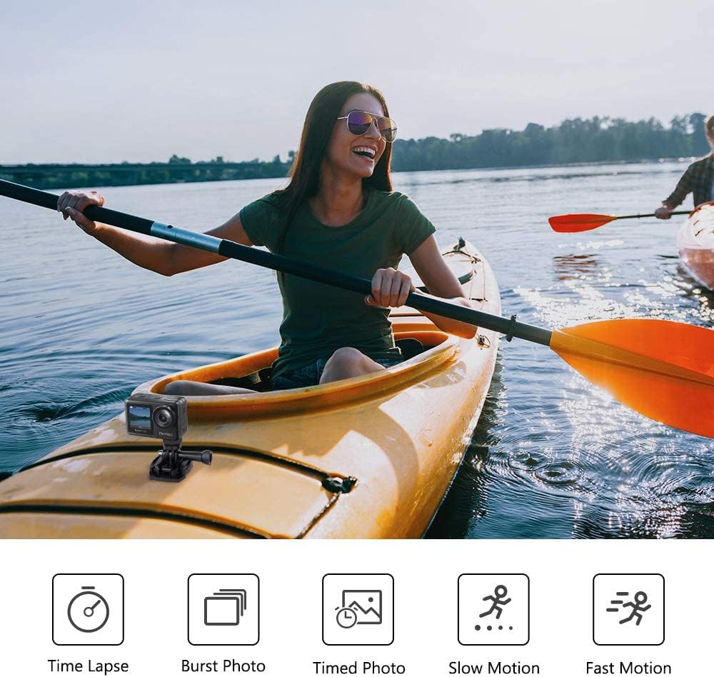 AKASO Brave 7 LE – Cámara de acción 4K con pantalla dual, estabilización EIS 2.0, control remoto, resistente al agua hasta 40 m, ideal para deportes, vlogs y aventuras