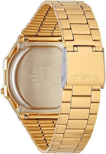 Casio A168WG Reloj Unisex | Retro Digital | Luz de Fondo | Alarma | Calendario | Cronómetro | Resistente al Agua