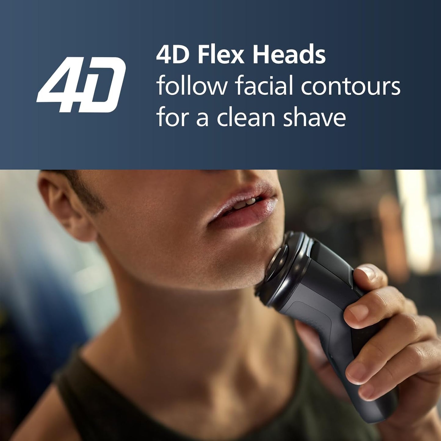 Philips Norelco Shaver 2400 Series (X3001/90) | Afeitado Húmedo/Seco, 27 Cuchillas ComfortCut, 4D Flex, Recortadora Pop-Up, Tapa Protectora, Deep Black