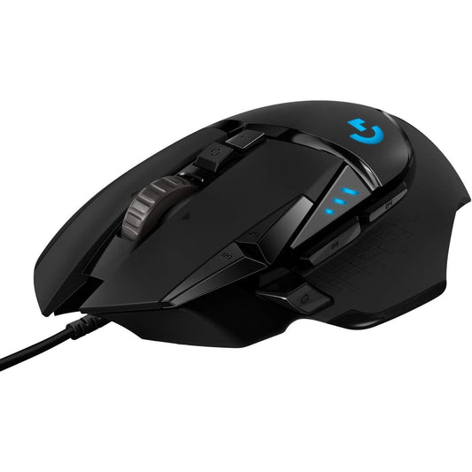 Logitech G502 HERO – Mouse Gamer con Cable de Alto Rendimiento, Sensor HERO 25K, 25.600 DPI, RGB, Pesos Ajustables y 11 Botones Programables