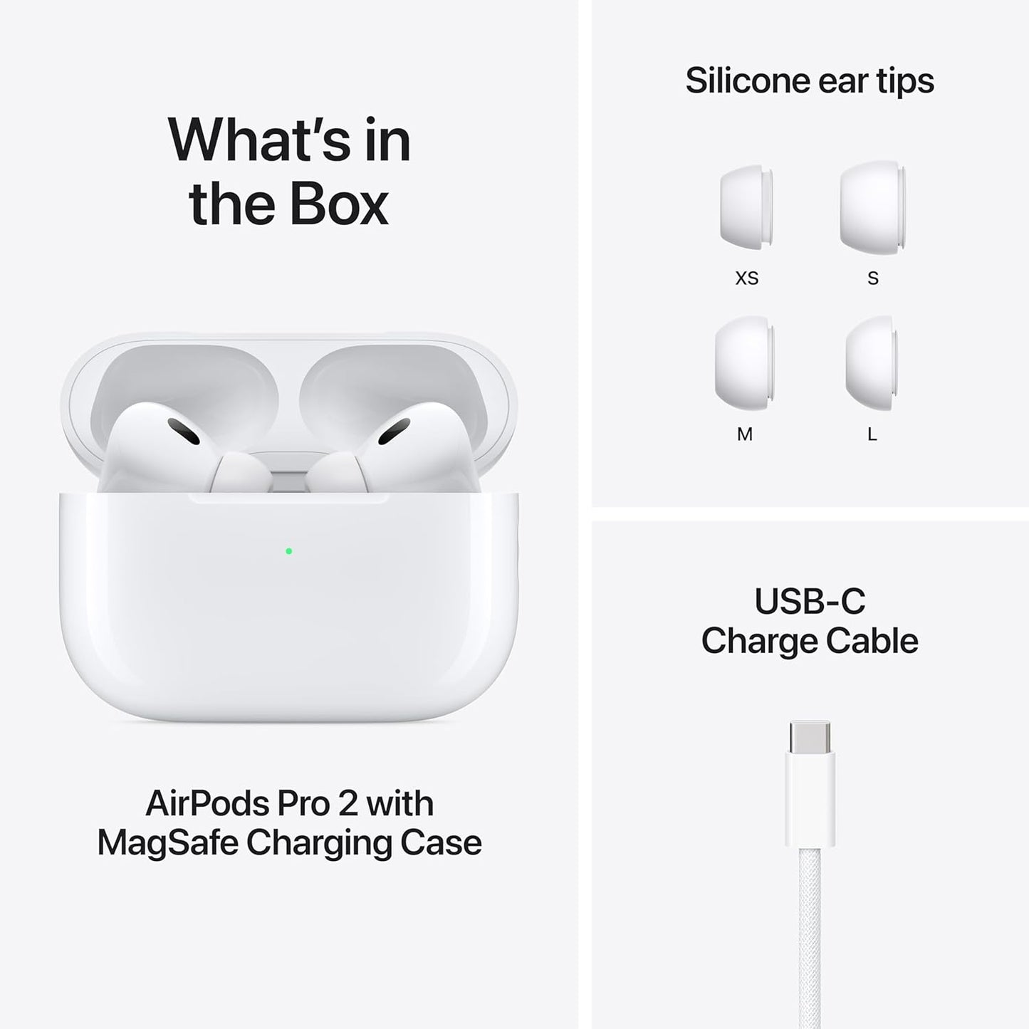 Apple AirPods Pro 2 con H2 Chip, Audio Espacial y Carga USB-C