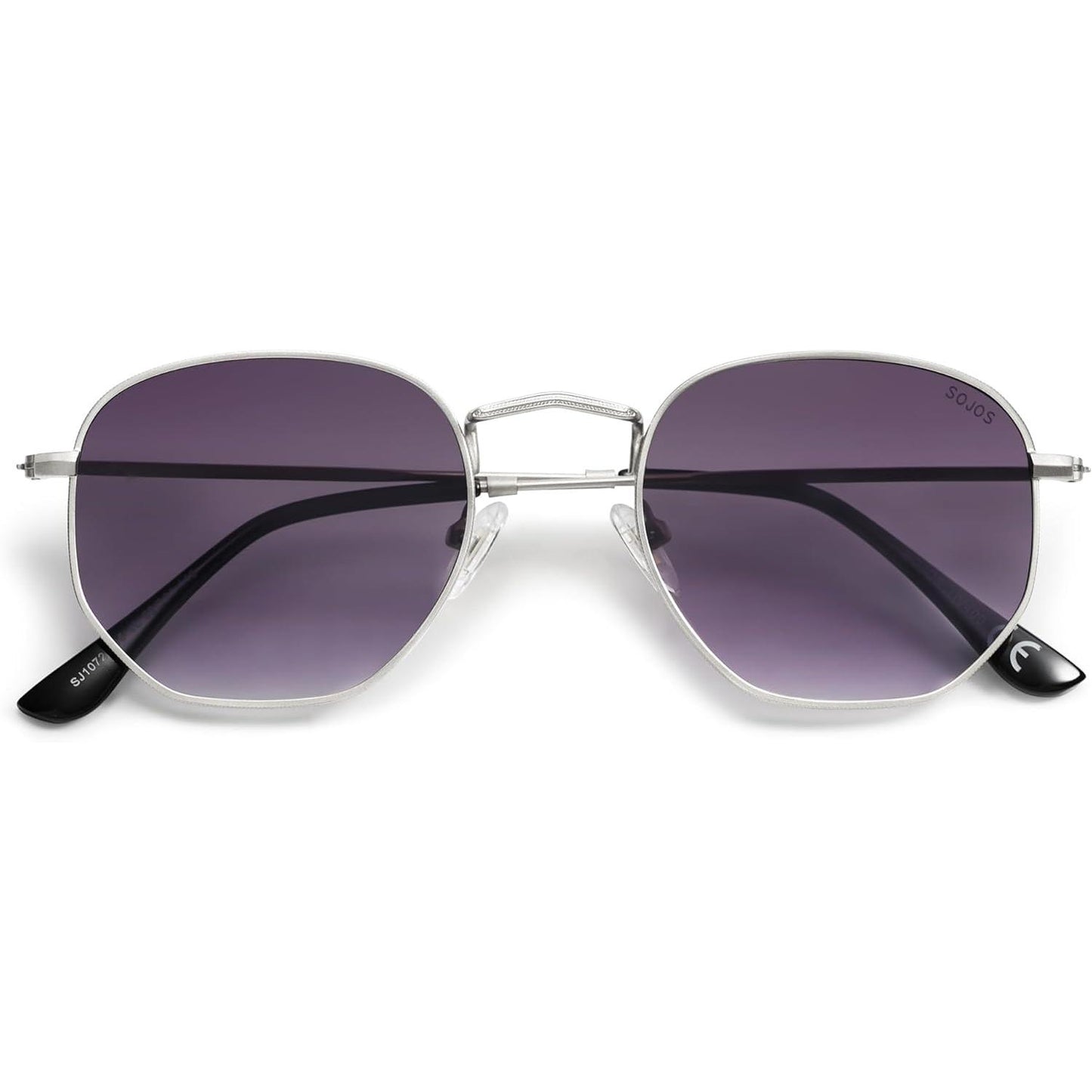 Lentes de Sol SOJOS SJ1072 Cuadrados Polarizados, Estilo Hexagonal Pequeño Retro, Unisex UV400 para Hombre y Mujer