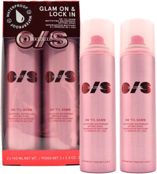 One Size on 'Til Dawn Setting Spray Duo Mattifying Waterproof Setting Spray Duo Holiday Gift Set, Clear