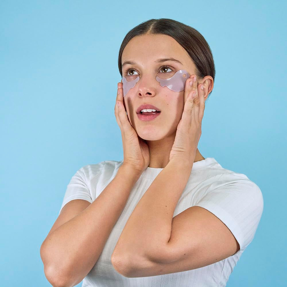 Florence by Mills Swimming Under Eye Gel Pads | Parches en Gel con Ácido Hialurónico y Vitamina B3 – Iluminan, Hidratan y Revitalizan la Mirada – 30 Pares (60 unidades) – Veganos & Cruelty-Free