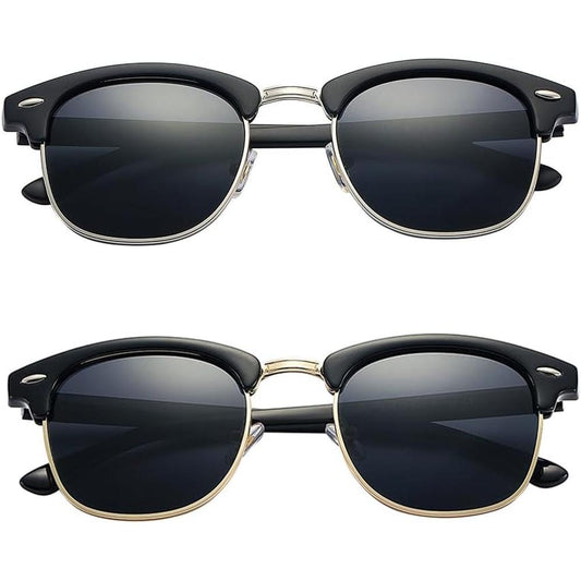 Pro Acme Semi-Rimless Polarized Sunglasses UV 400 Protection for Women Men