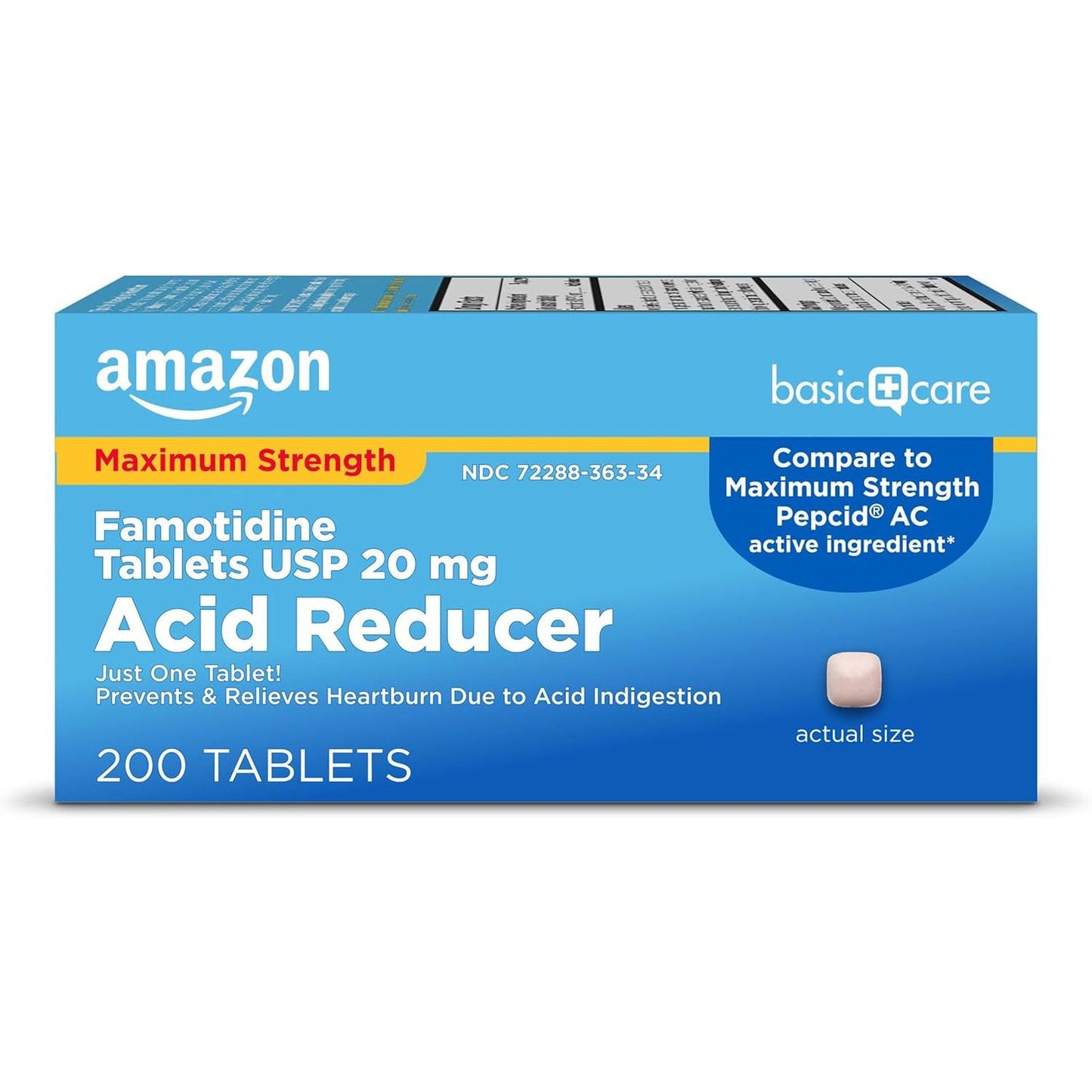 Amazon Basic Care Famotidina 20 mg – 200 Comprimidos