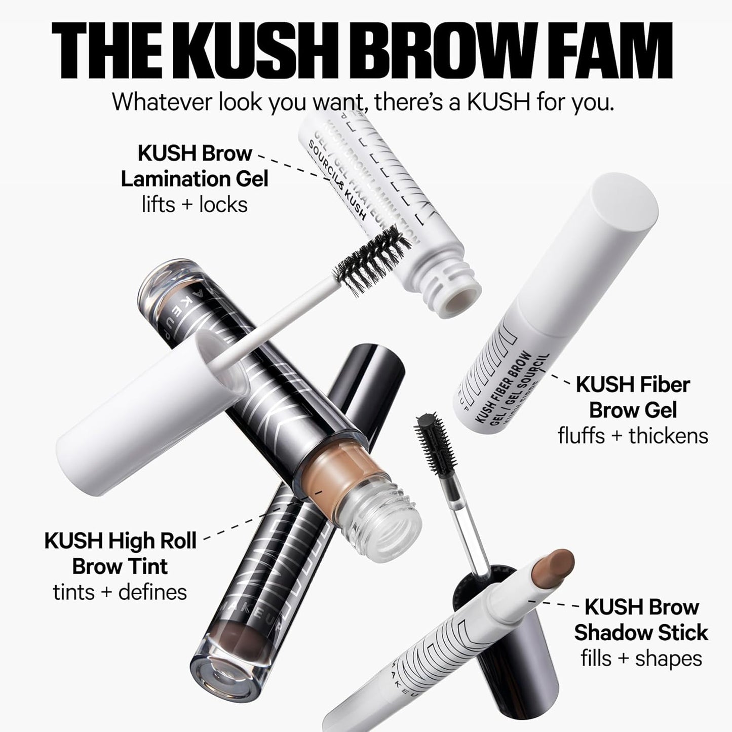 Milk Makeup KUSH High Roll Brow Tint | Gel Tubing para Cejas Definidas y Voluminosas | Resistente al Agua, Antimanchas y de Larga Duración hasta 24 hs – Vegano y Clean Beauty