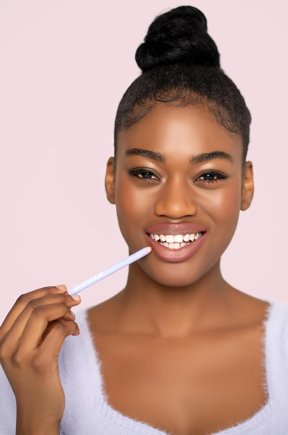 Florence by Mills Mark My Words | Lip Liner Rosa Poised – Delineador Labial Cremoso, Larga Duración y Antiborrado – 1.2 g