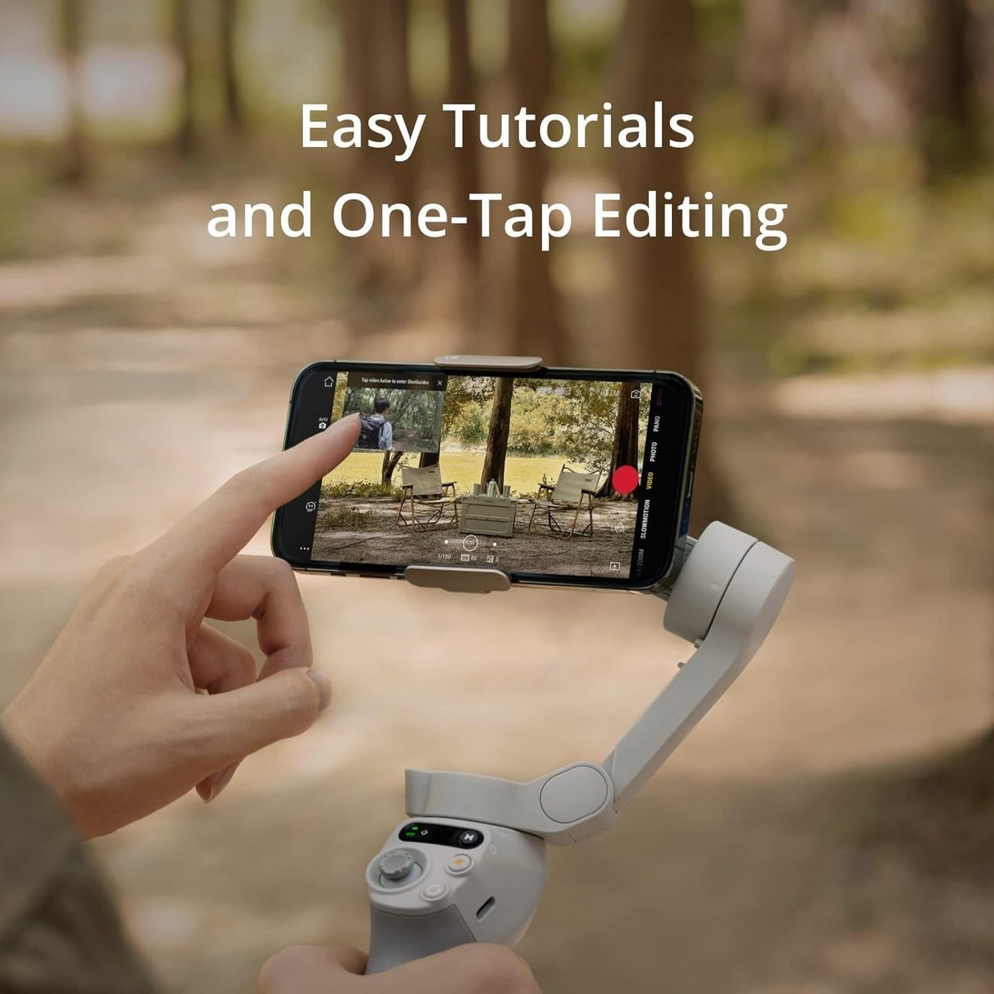 DJI Osmo Mobile SE – Gimbal Estabilizador de 3 Ejes para Celular, Plegable y Portátil – Seguimiento Inteligente, Modo Vertical/Horizontal, ShotGuides y Control Remoto