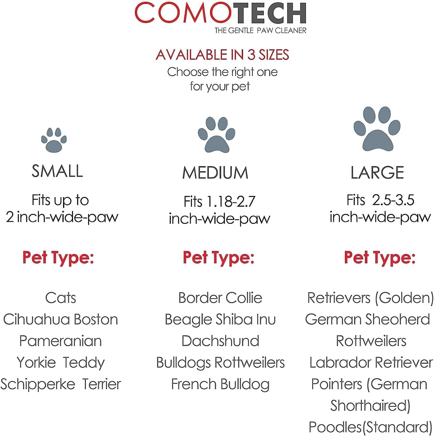 Limpiador de Patas para Perros y Gatos | Vaso con Cepillo de Silicona Suave + 3 Toallas Absorbentes | Disponible en Talles S, M y L