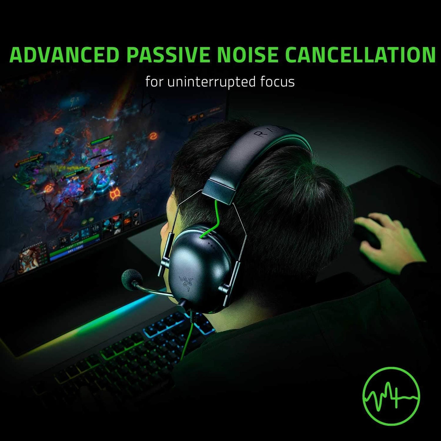 Razer BlackShark V2 X – Auriculares Gamer con Sonido Surround 7.1 y Micrófono de Alta Precisión