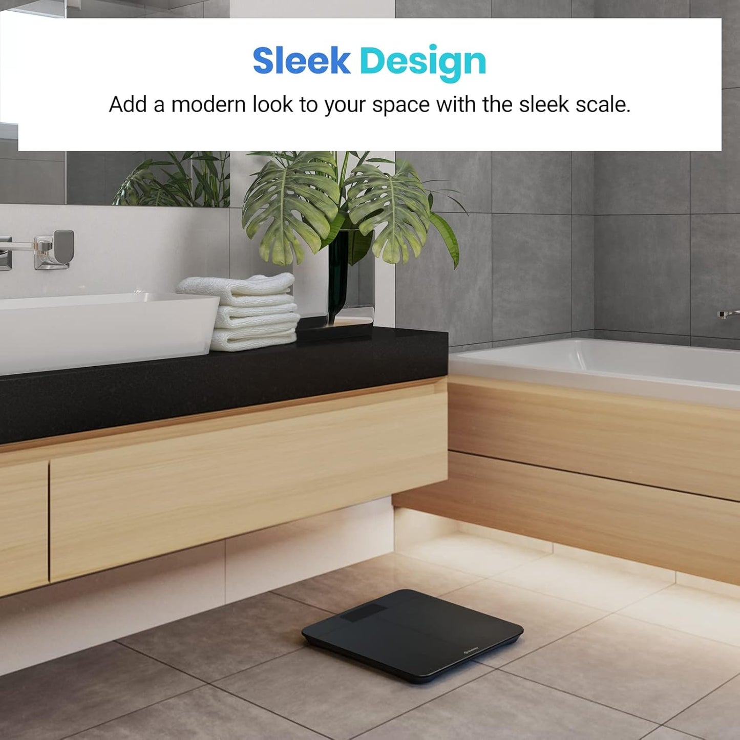 Báscula Digital de Baño – Precisión 0.05 lb, Pantalla LED Brillante, 180 kg/400 lb de Capacidad, Tecnología de Verificación de Peso, Diseño Seguro Antideslizante