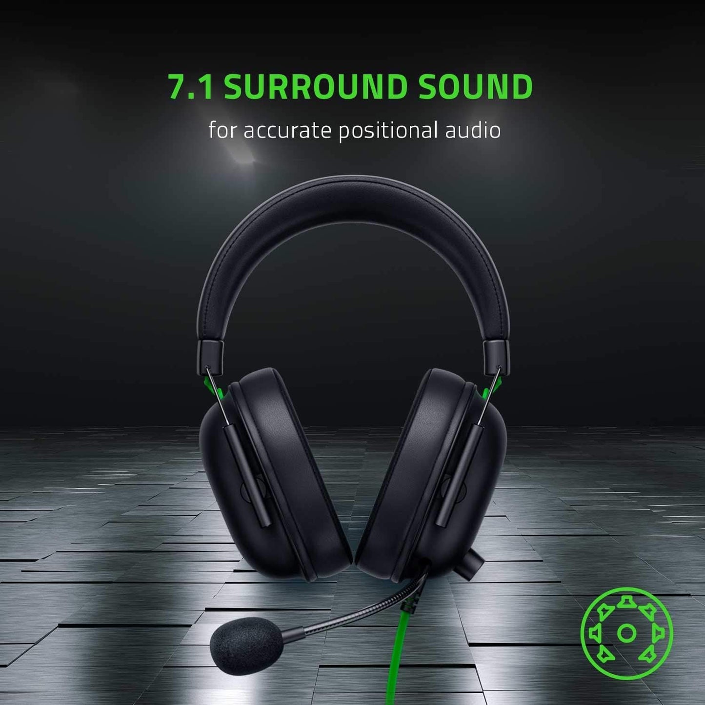 Razer BlackShark V2 X – Auriculares Gamer con Sonido Surround 7.1 y Micrófono de Alta Precisión