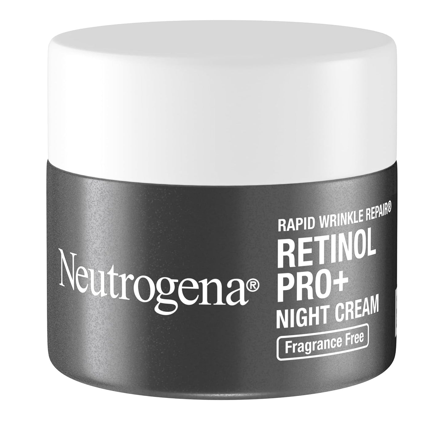 Neutrogena Retinol Pro+ Crema hidratante de noche antiarrugas, reparación rápida de arrugas, crema antienvejecimiento para cara y cuello, formulada sin fragancia, parabenos, tintes y ftalatos,