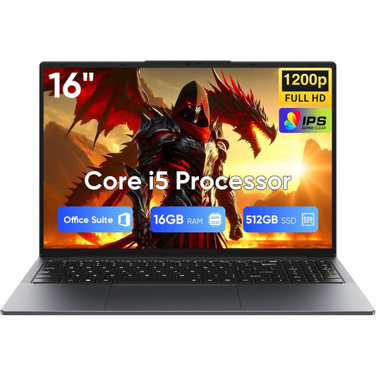 Laptop 16" | Intel Core i5 | 16 GB de RAM + 512 GB SSD