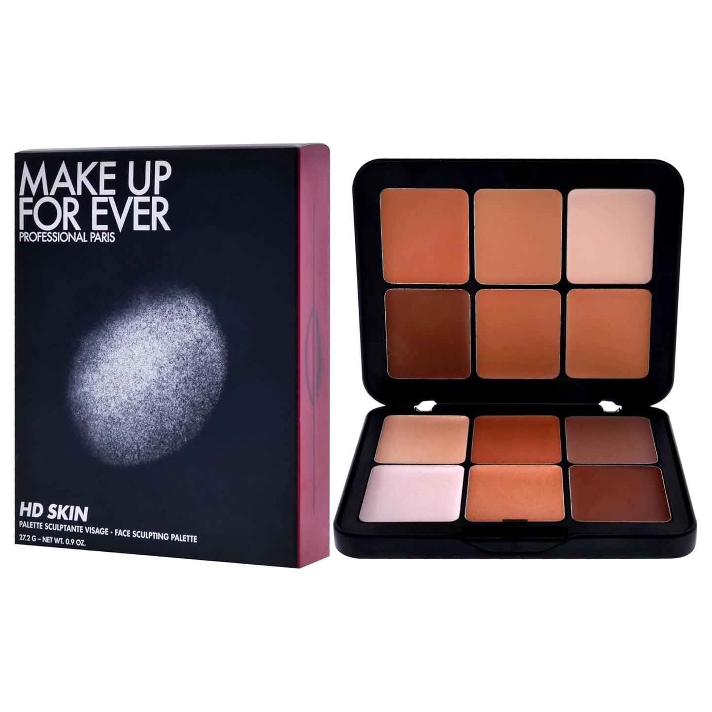Paleta HD Skin todo en uno, escultura por Make Up For Ever para mujer, paleta de 0.9 onzas