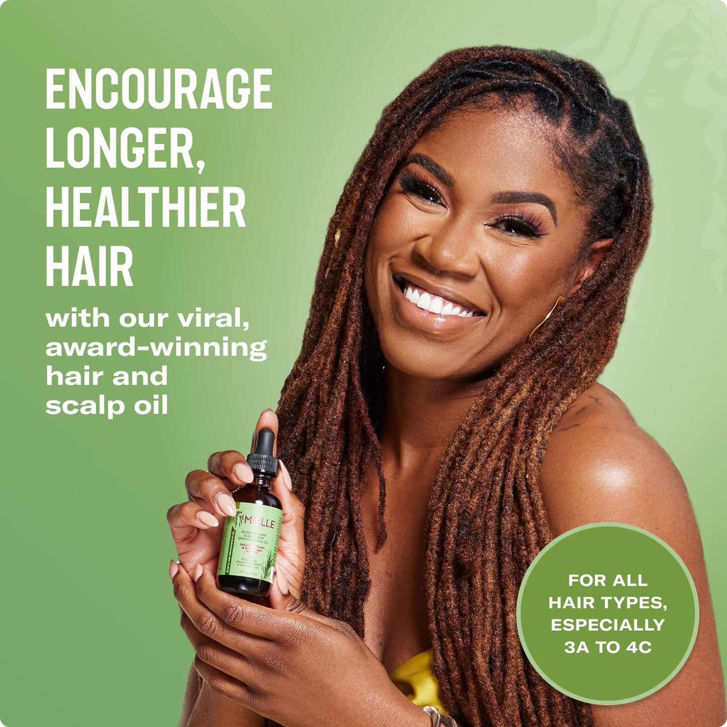 Rosemary & Mint Hair Oil | Tratamiento para Cuero Cabelludo Seco y Puntas Abiertas | Con Biotina + Aceites de Romero, Menta, Ricino, Árbol de Té, Jojoba y Coco | Fortalece, Calma e Hidrata | Apto Todo Tipo de Cabello | 59 ml