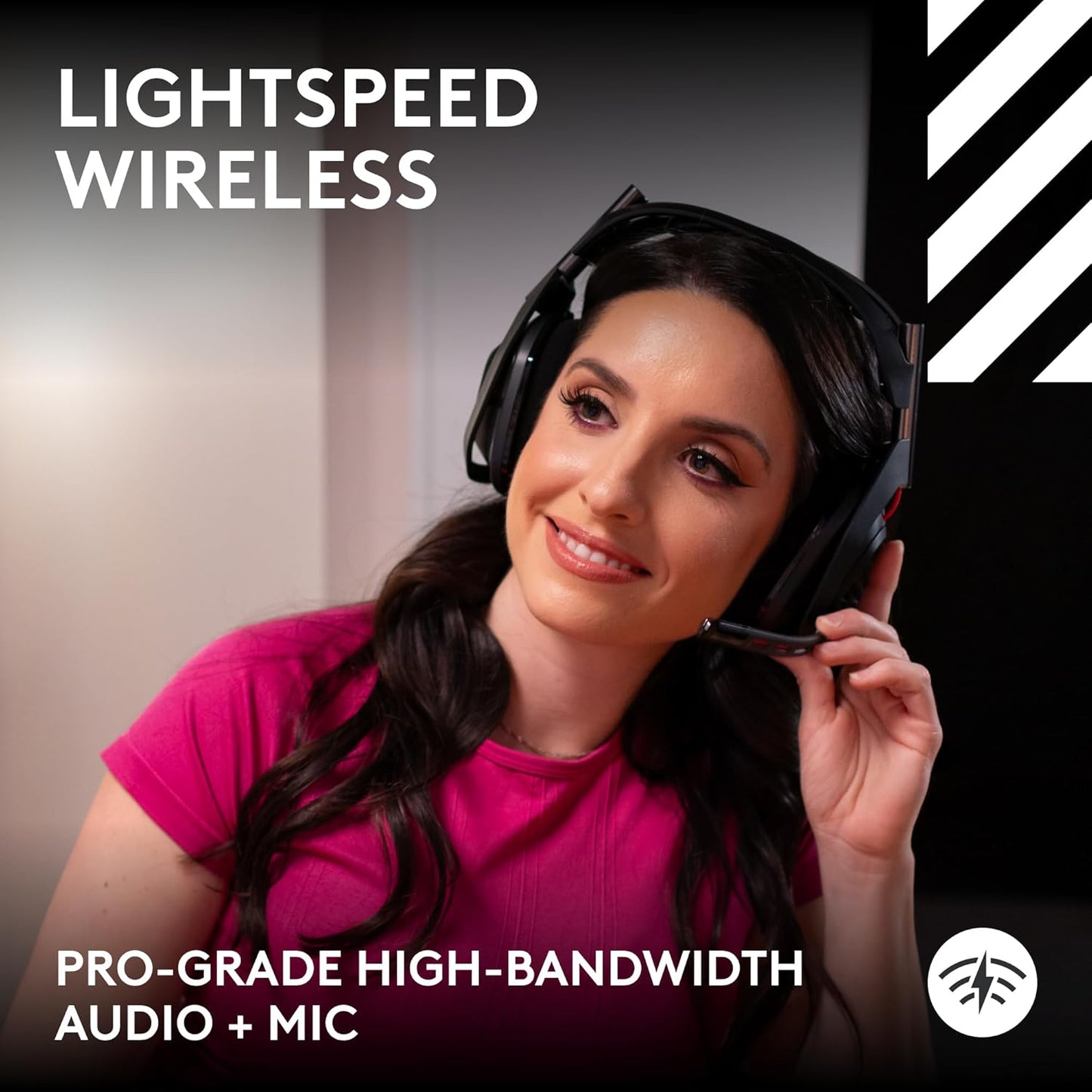 Astro A50 Omni-Platform Wireless Gaming Headset + Base Station for PS5, Xbox, PC: PLAYSYNC Audio Switcher, <16 Bit/48Khz (Console), <24 Bit/48 Khz (PC), 24Hr Battery, 2.4Ghz & BT - Black