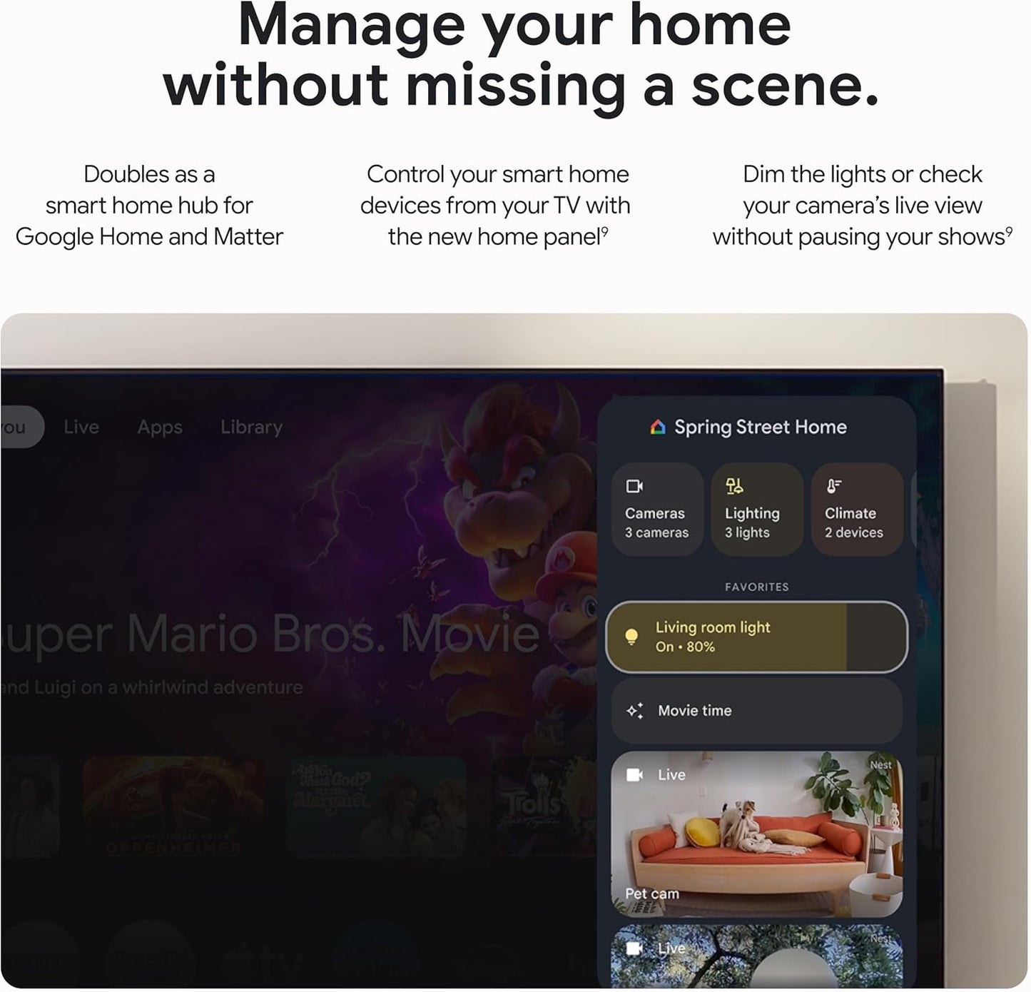 Google TV Streamer 4K HDR con Dolby Vision y Atmos – 32 GB Almacenamiento – Control por Voz con Búsqueda y Smart Home – Streaming Rápido de Películas, Series y TV en Vivo – Color Porcelain