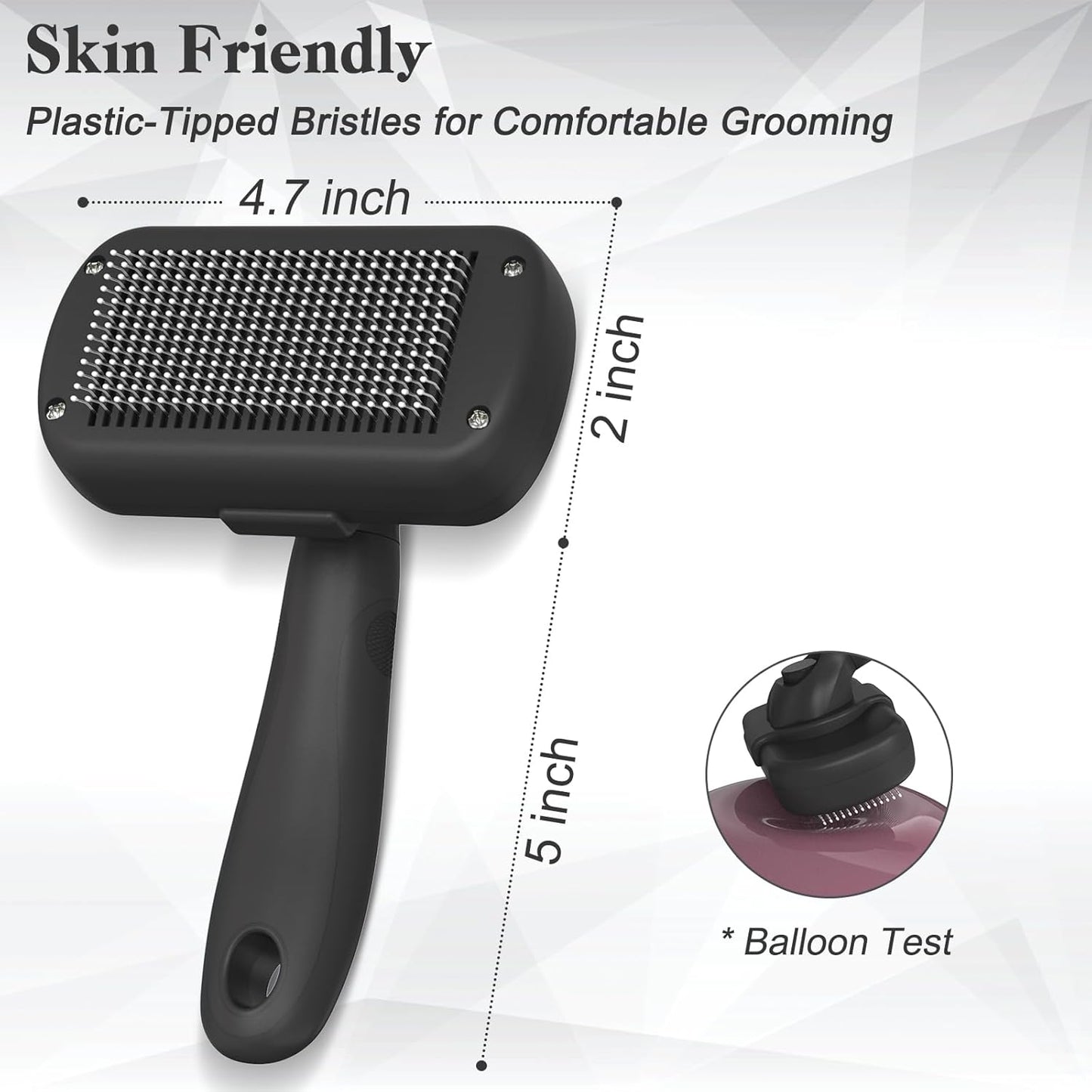 Cepillo Autolimpiante para Perros y Gatos | Removedor de Pelo Suelto, Deshedding y Grooming | Apto Pelo Corto y Largo