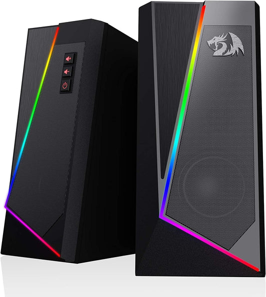 Redragon GS520 RGB Desktop Speakers, Altavoces Estéreo 2.0 para PC