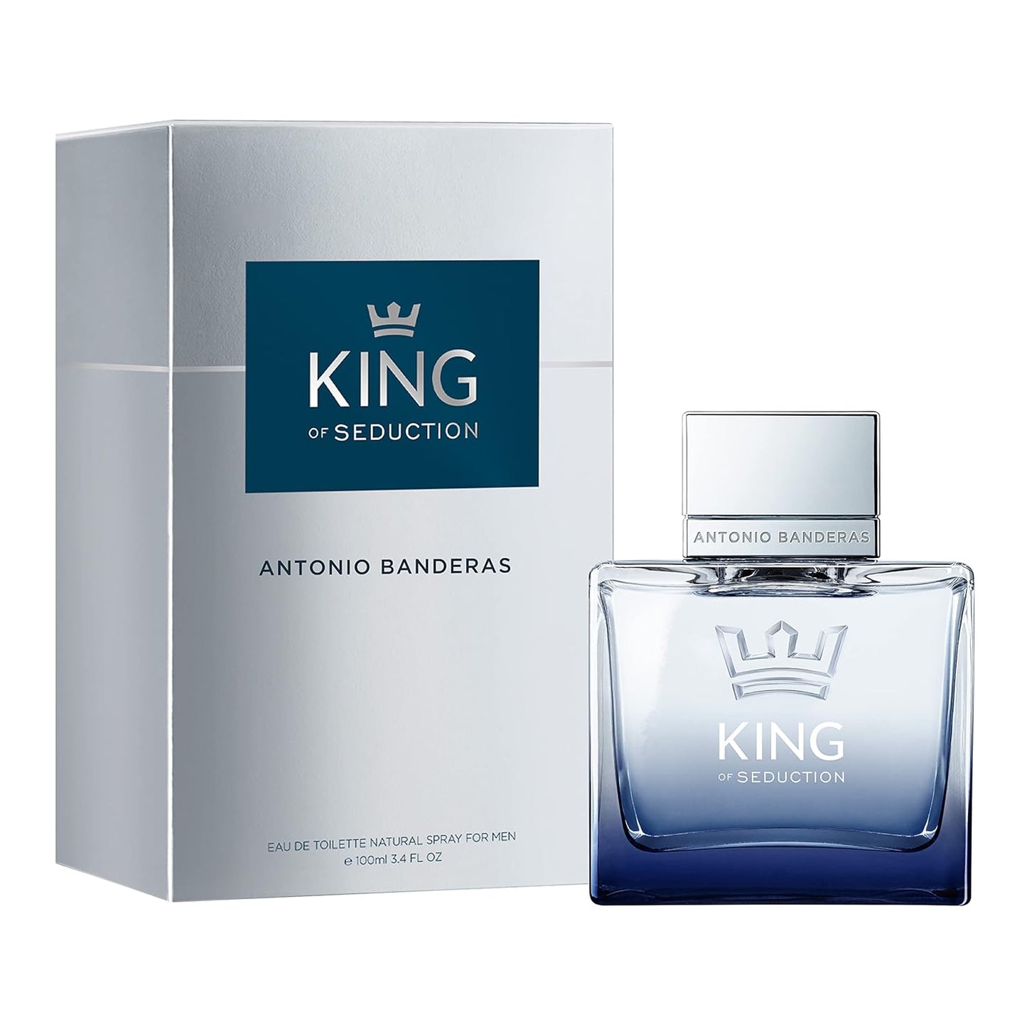 Antonio Banderas King of Seduction Eau de Toilette Hombre | Perfume Masculino Fresco, Intenso y Seductor – 3.4 oz / 100 ml