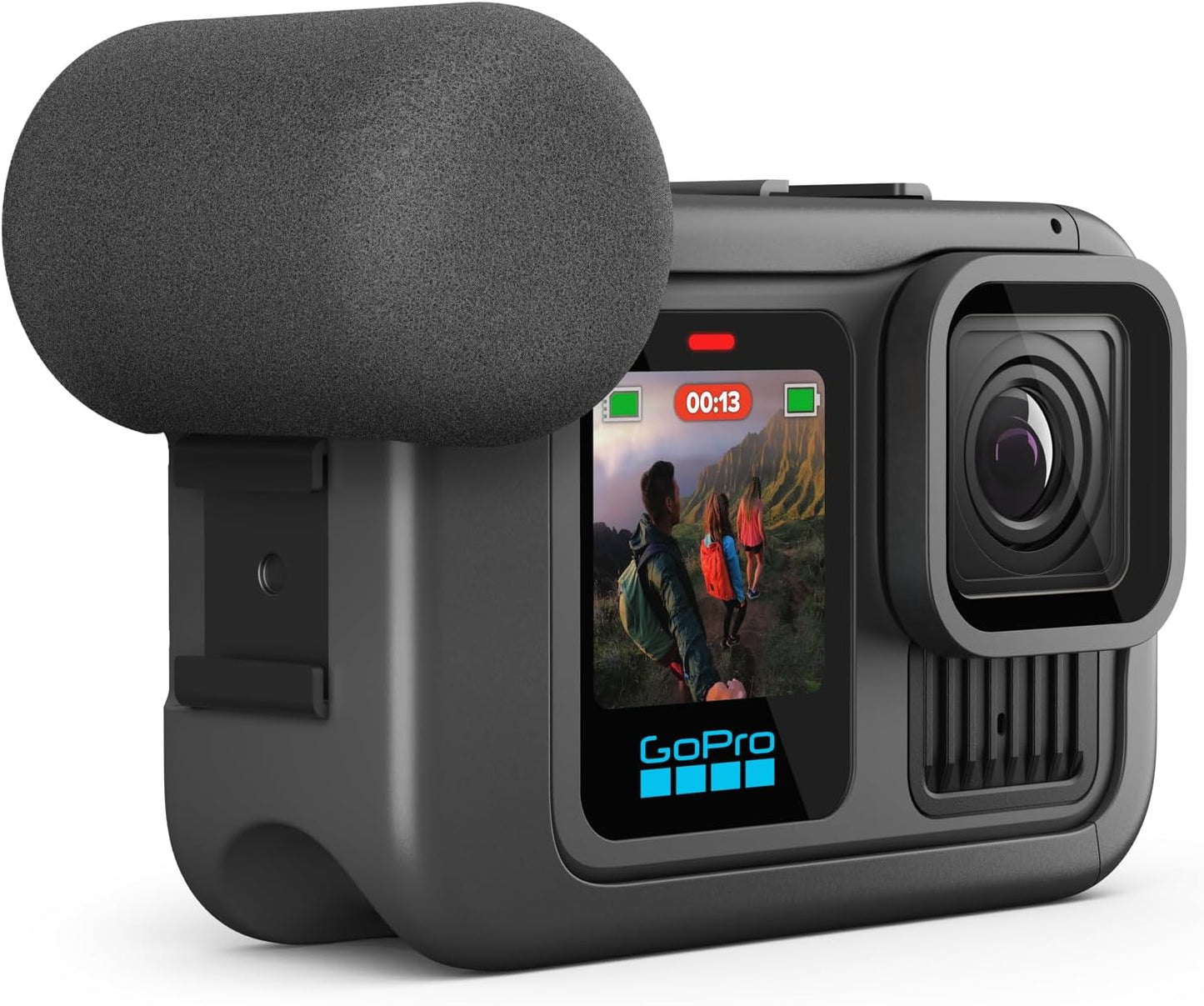 GoPro Media Mod – Accesorio oficial para GoPro HERO13 Black, HERO12 Black, HERO11 Black, HERO10 Black y HERO9 Black