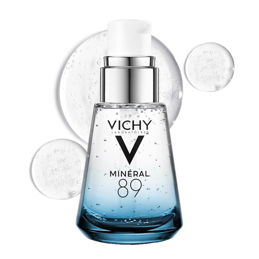 Vichy Mineral 89 Booster | Sérum de Ácido Hialurónico + Agua Volcánica – Refuerza la Barrera, Rellena e Hidrata | Gel Ligero, Oil-Free, Sin Fragancia