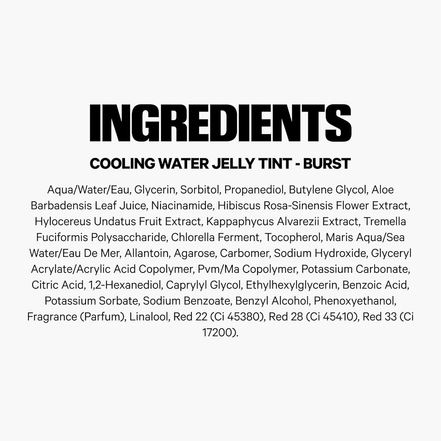 Milk Makeup Cooling Water Jelly Tint | Tinte en Gel para Labios y Mejillas | Hidratante, Modulable y de Larga Duración con Colágeno Vegano, Aloe y Agua de Mar