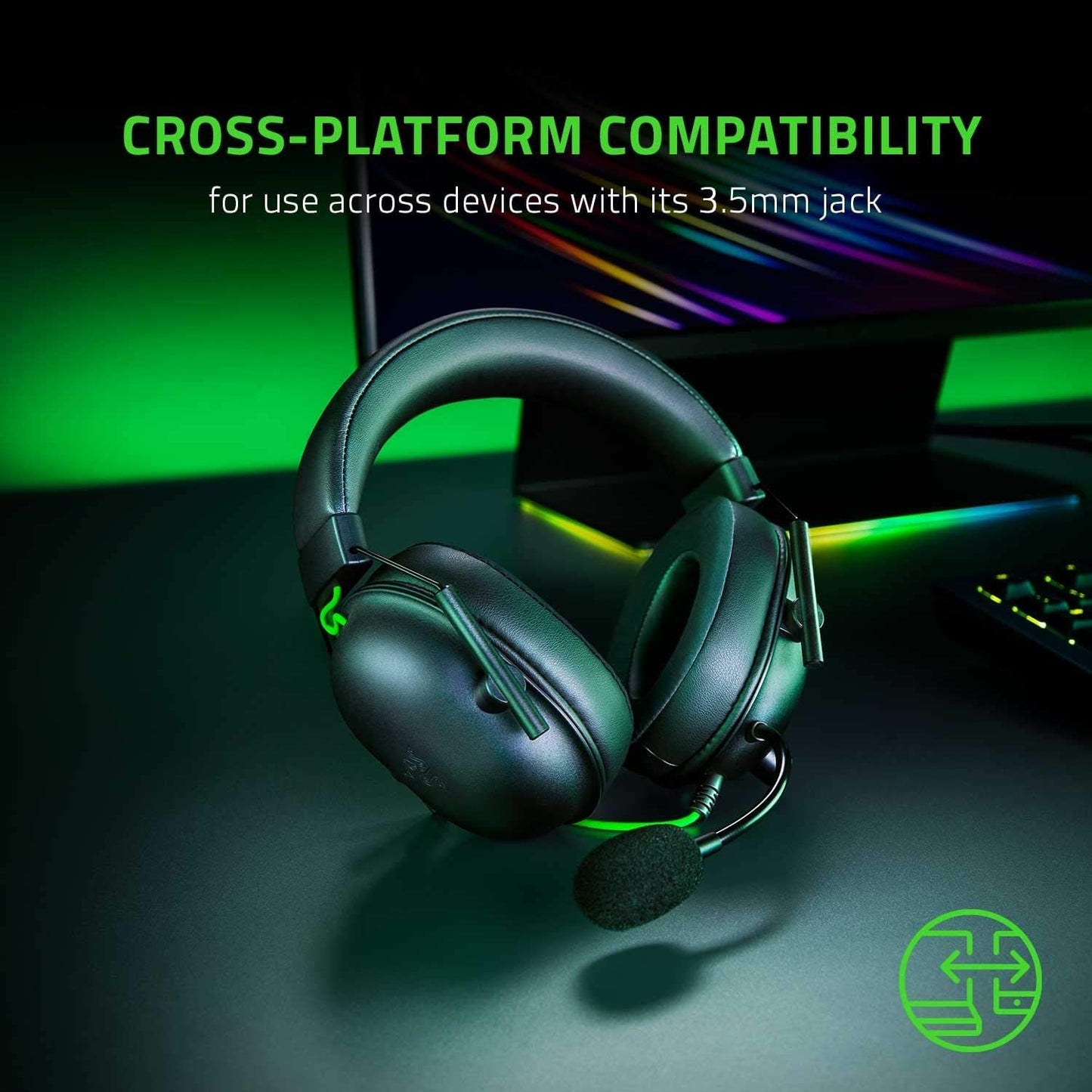 Razer BlackShark V2 X – Auriculares Gamer con Sonido Surround 7.1 y Micrófono de Alta Precisión