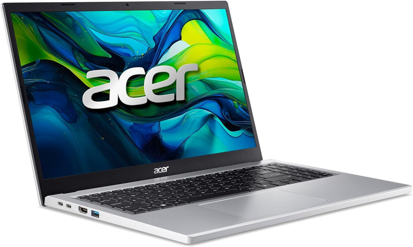 Laptop Acer Aspire Go 15 | 15.6" FHD IPS | Intel Core 3 N355 | 8GB DDR5 | 128GB UFS | Wi-Fi 6 | Windows 11 Home S | AI Ready con Copilot