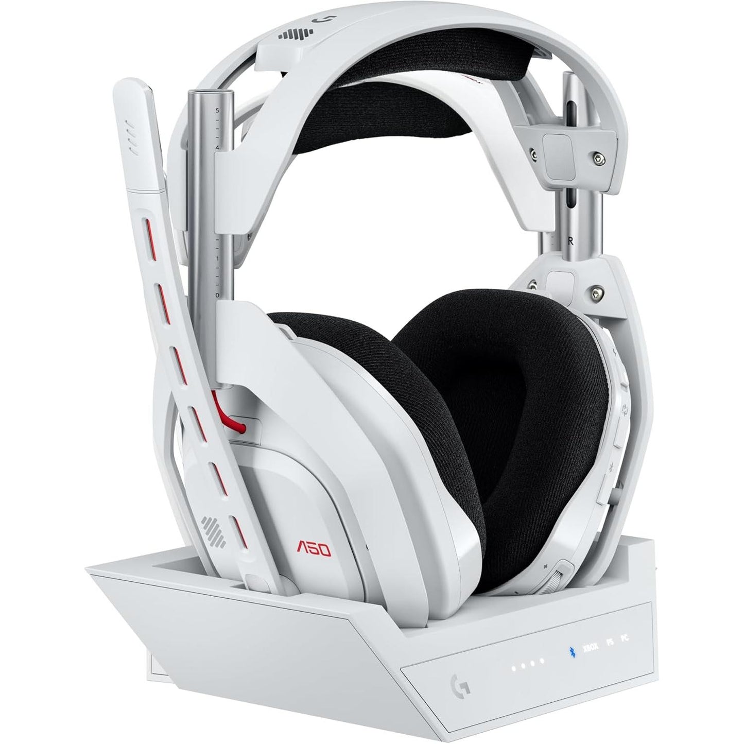 Astro A50 Omni-Platform Wireless Gaming Headset + Base Station for PS5, Xbox, PC: PLAYSYNC Audio Switcher, <16 Bit/48Khz (Console), <24 Bit/48 Khz (PC), 24Hr Battery, 2.4Ghz & BT - Black