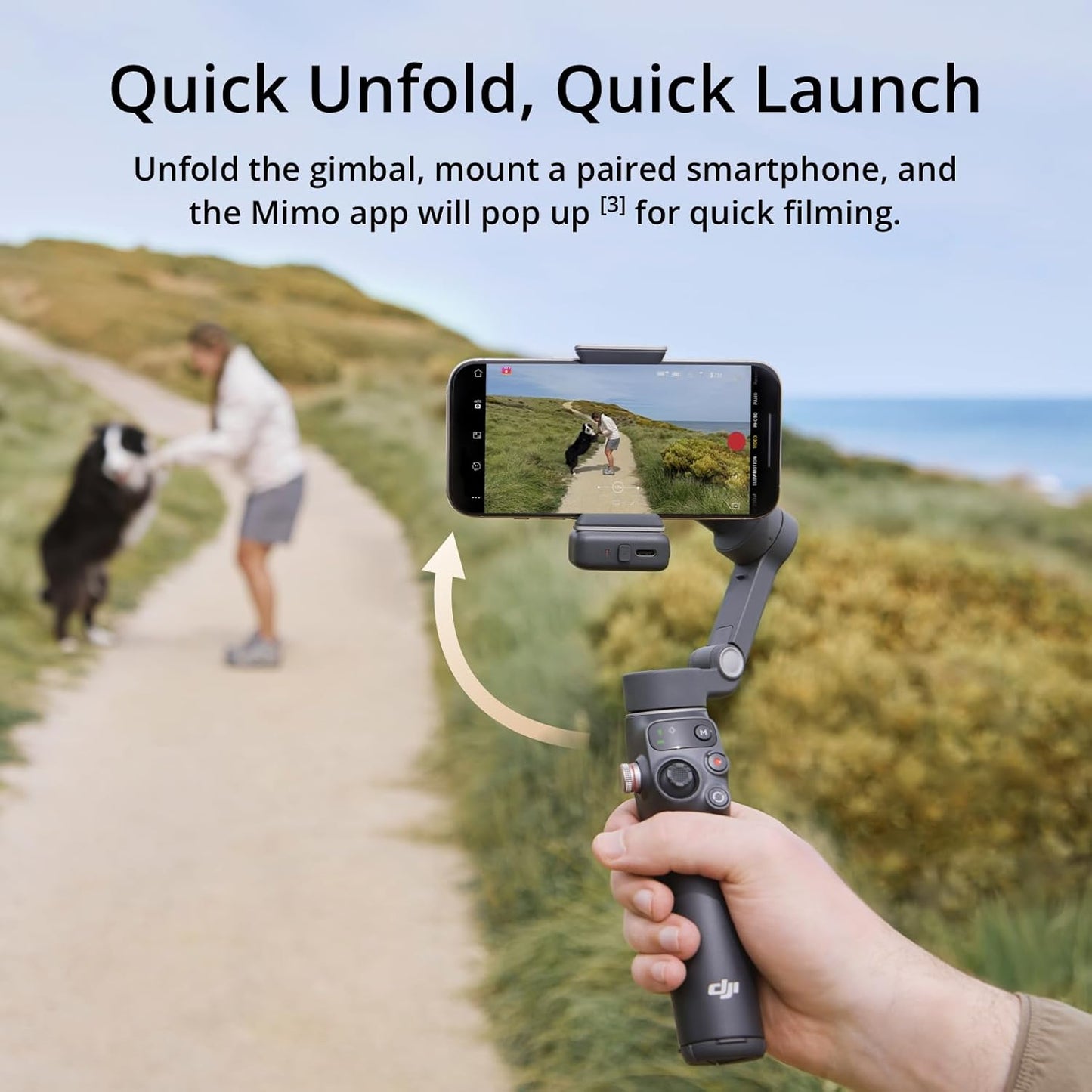 DJI Osmo Mobile 7P Estabilizador Gimbal para Smartphone – 3 Ejes, Seguimiento Inteligente, Luz Integrada, Micrófono Compatible, Palo Extensible y Trípode