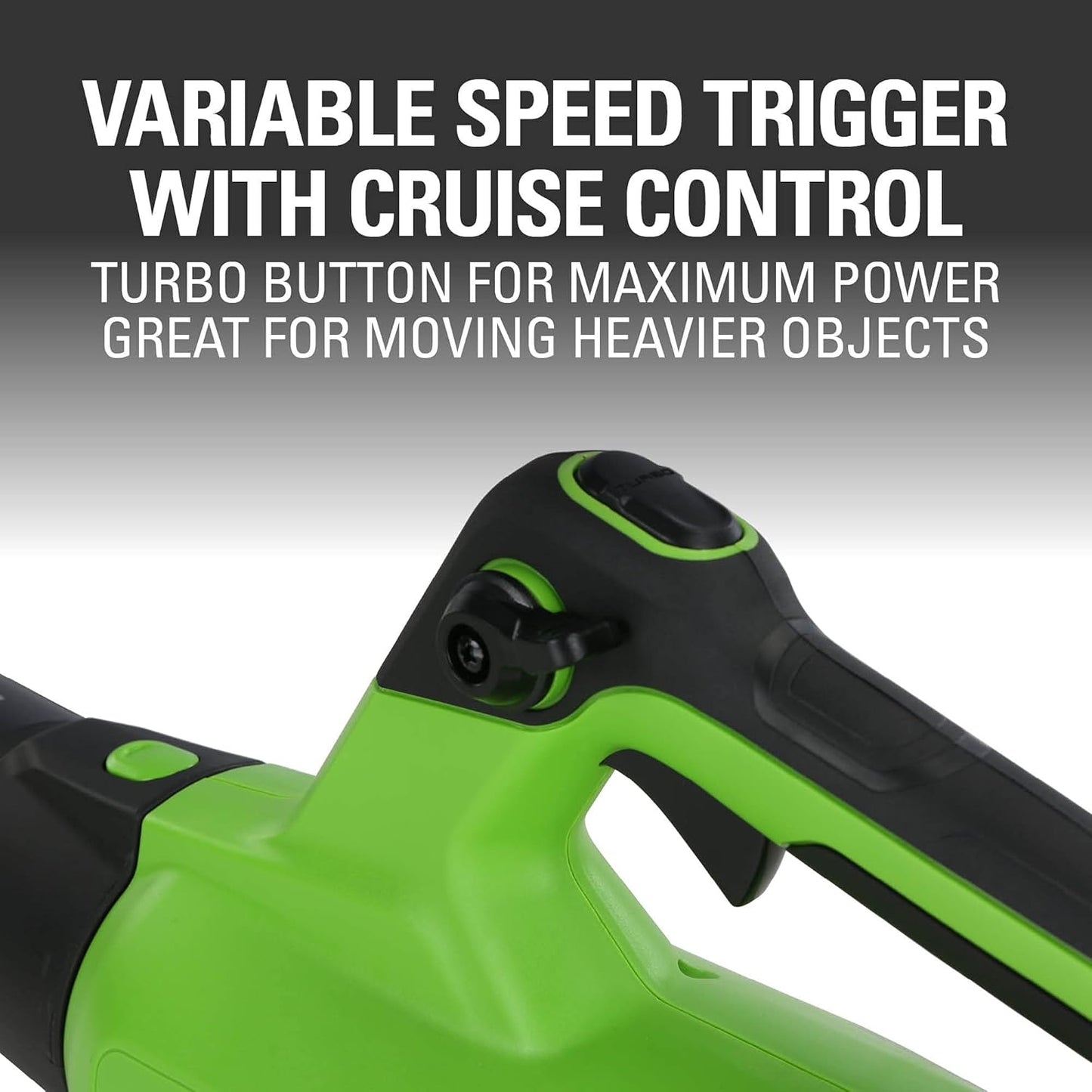 Soplador de hojas Greenworks | Soplador axial inalámbrico sin escobillas de 40 V (130 MPH / 550 CFM/75+ herramientas), solo herramienta