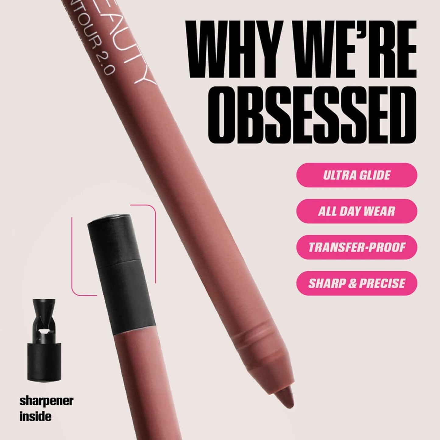 Huda Edición Limitada Pink Kit Juicy Bombshell Lip Duo - Lápiz de labios y brillo de labios - Tamaño de viaje